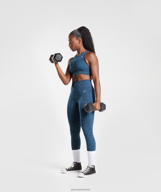 Women Adapt Animal Seamless Sports Bra 8004D227 Gymshark Wild | Navy