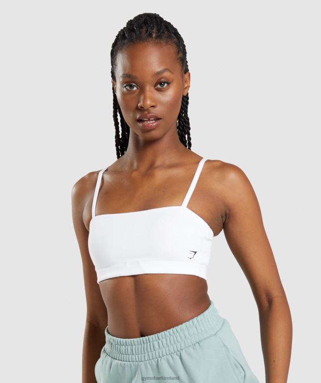 Women Bandeau Sports Bra 8004D129 Gymshark White
