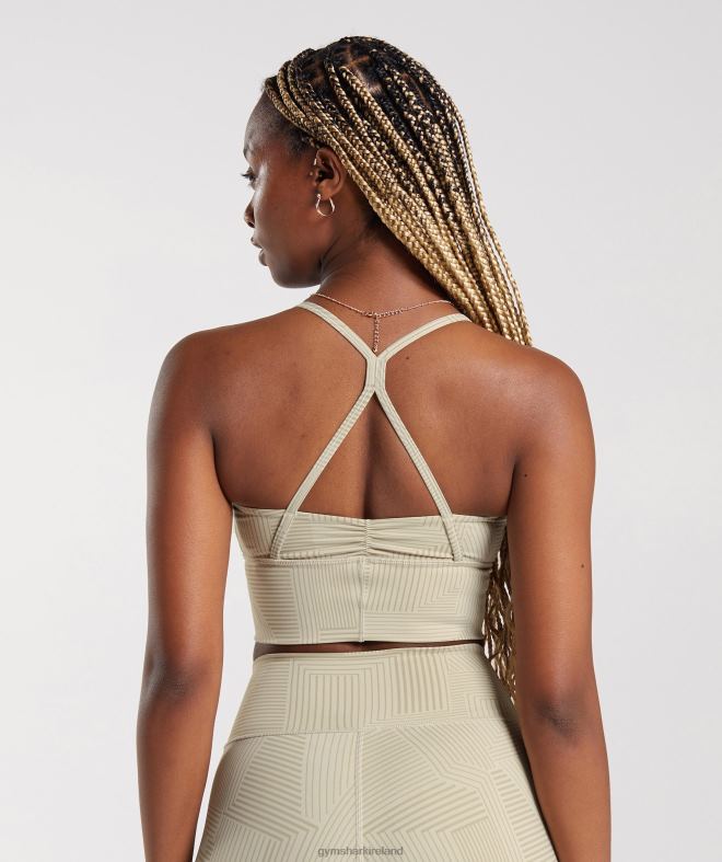 Women Elevate Longline Sports Bra 8004D189 Gymshark Sandy Brown