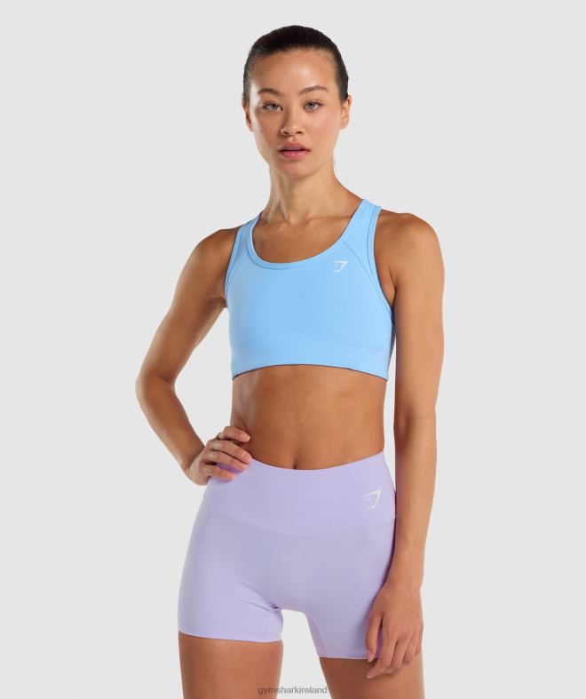 Women Essential Racer Back Sports Bra 8004D232 Gymshark Light Blue