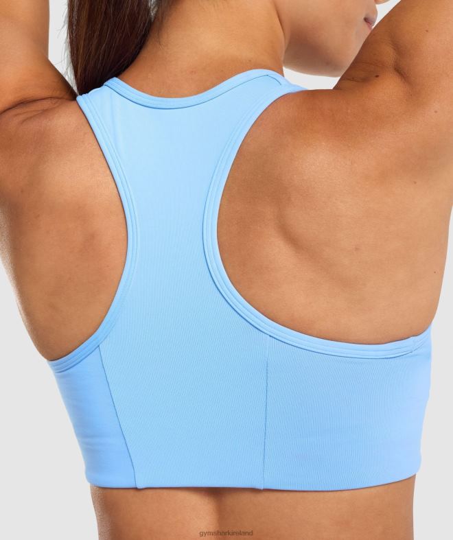 Women Essential Racer Back Sports Bra 8004D232 Gymshark Light Blue