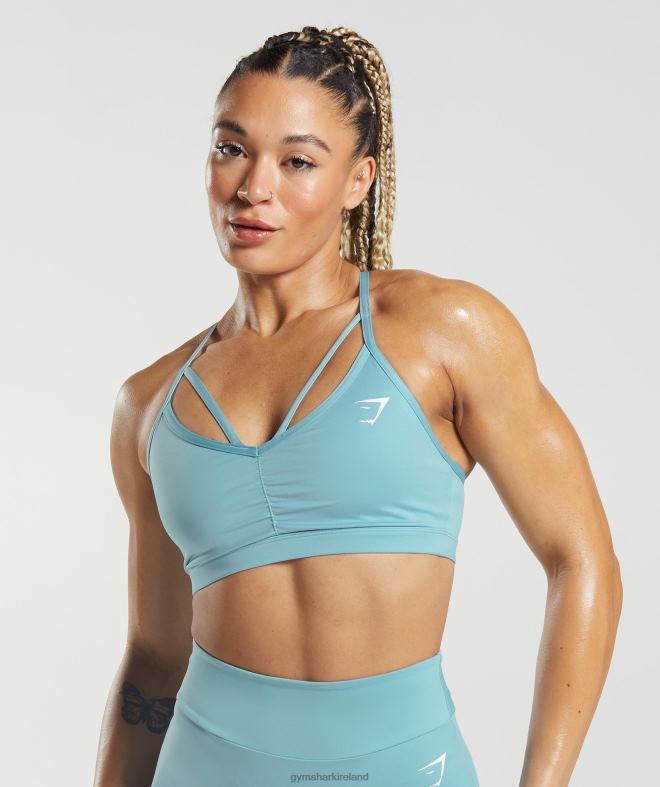Women GS Power Sports Bra 8004D154 Gymshark Iceberg Blue