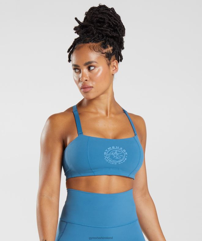 Women Legacy Sports Bra 8004D200 Gymshark Lakeside Blue