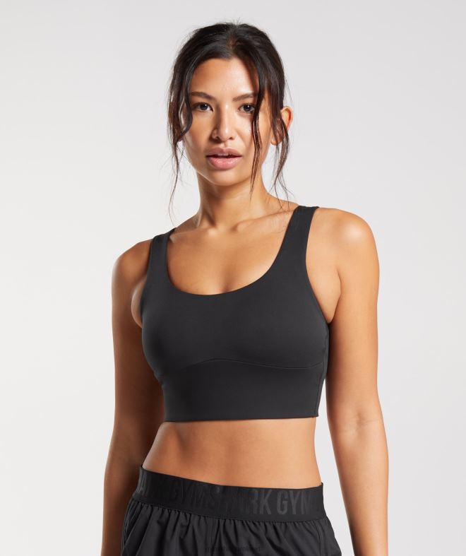 Women Longline Sports Bra 8004D119 Gymshark Black