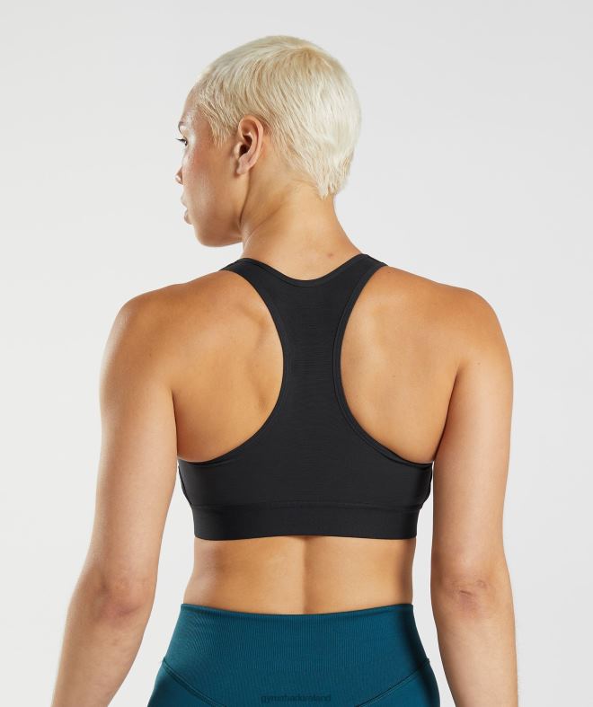 Women Racerback High Support Sports Bra 8004D147 Gymshark Black