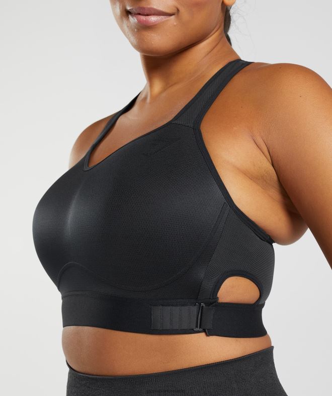Women Racerback High Support Sports Bra 8004D147 Gymshark Black