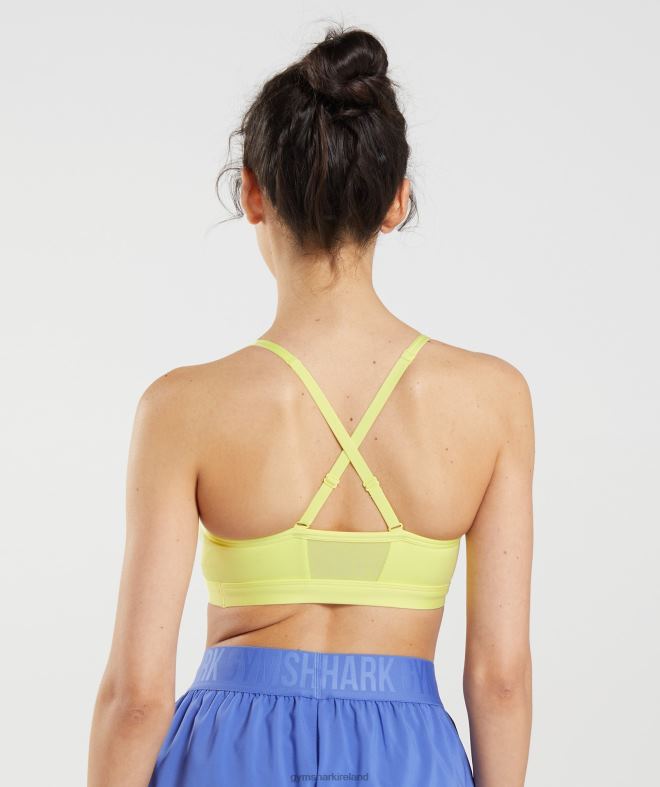 Women Ruched Training Sports Bra 8004D220 Gymshark Firefly Green