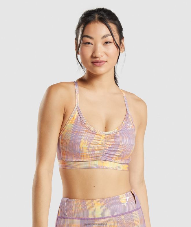 Women Sport Sports Bra 8004D234 Gymshark Orange Print