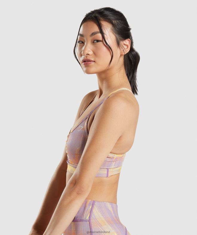 Women Sport Sports Bra 8004D234 Gymshark Orange Print