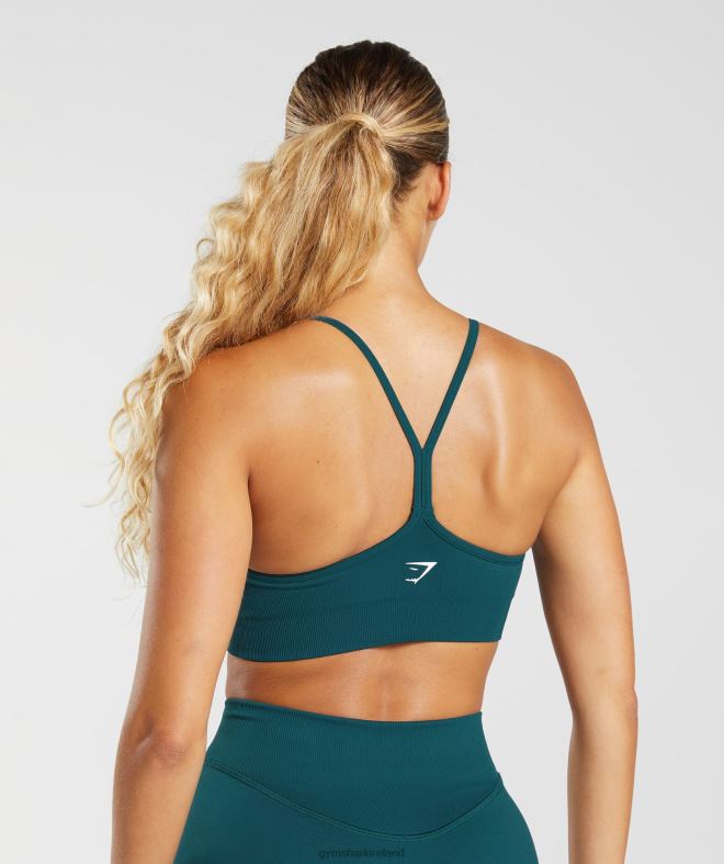 Women Sweat Seamless Sports Bra 8004D231 Gymshark Winter Teal