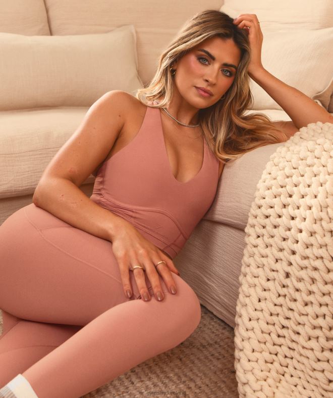 Women Whitney Longline Bra 8004D201 Gymshark Canyon Red