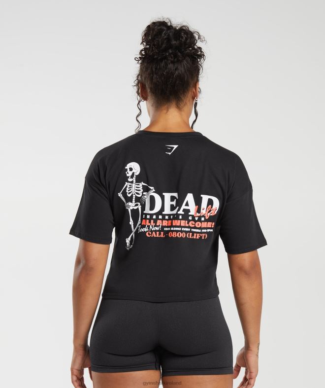 Women Dead Lift Midi Tee 8004D413 Gymshark Black